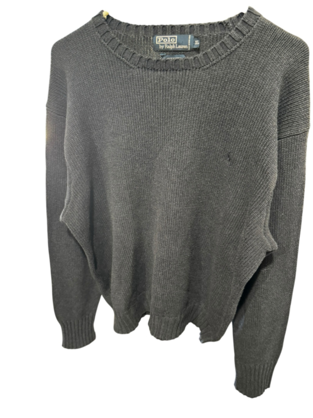 Polo Ralph Lauren Knit Crewneck Vintage Sweater Blue Size XL 90’s